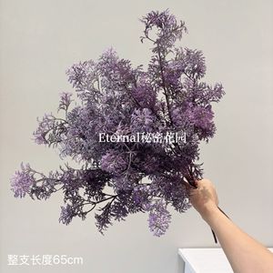 ดอกไม้ประดิษฐ์สีม่วง 65 ซม. สำหรับตกแต่งงานแต่งงานและบ้าน รุ่น Secret Garden - Product Image 3