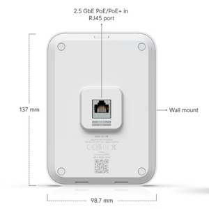 สำหรับจุดเชื่อมต่อ Wi-Fi แบบติดผนังรุ่น U7 พร้อมเสาอากาศ 7 ต้น รองรับ Dual-Band 2.4G & 5G WEP รองรับ 2.5GbE PoE+ 8 พอร์ต LAN สำหรับ IC - Product Image 3