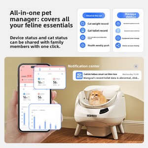 [Aanbevolen] CATLINK Fat Baby Open-Type Volledig Automatische Kattenbak 12L Capaciteit Extra Grote Slimme Toilet Zonder Materiaal - Product Image 6