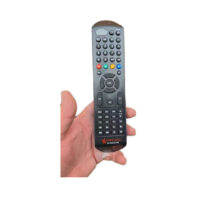SAT DVB Receiver Remote Control Single Serve TV Black Fixed Code 10-15m