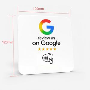 Interface RFID Code QR PVC NFC Plaque Google pour restaurant Autocollant Plaque Programmable <span class=keywords><strong>Tiktok</strong></span>/Ins/Facebook/Yelp/Tripadvisor - Product Image 3
