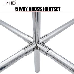 Connecteur de tuyau à 4 voies à prix réduit, connecteur de tube à 5 voies, pince de tuyau, support de tige, support de <span class=keywords><strong>poteau</strong></span> - Product Image 2