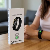 Bracelet intelligent de sport, montre intelligente unisexe, tracker d'activité, écran tactile OLED, bracelet en silicone