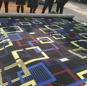 Rollo de alfombra de pasillo de Hotel comercial moderno personalizado, patrón de pila de bucle de corte de estilo clásico, impreso de pared a pared para uso doméstico - Product Image 5