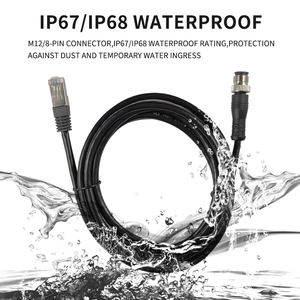 Cable hembra macho de 8 pines a rj45, <span class=keywords><strong>conector</strong></span> <span class=keywords><strong>ethernet</strong></span> <span class=keywords><strong>m12</strong></span> a rj45, 8 pines, <span class=keywords><strong>m12</strong></span> a rj45 - Product Image 4