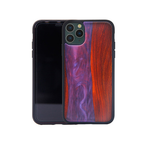 Giáng Sinh TPU PC Gỗ Gỗ Epoxy Nhựa Tự Làm Trường Hợp Điện Thoại Cho <span class=keywords><strong>Iphone</strong></span> 11 12 13 Pro Max Mini Cover Quay Lại - Product Image 3