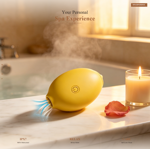 Vibrateur en silicone rechargeable en forme de citron pour <span class=keywords><strong>femmes</strong></span>, stimulateur clitoridien et des mamelons - Product Image 1
