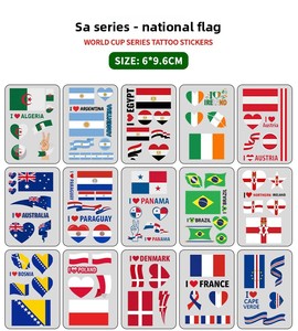 Tatuajes Faciales Personalizados con la Bandera Nacional, Resistentes al Agua, para Aficionados al Fútbol, Eventos Deportivos - Product Image 6