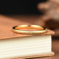 Bague en tungstène sablée or 18 carats de 2 mm, 4 mm, 6 mm, 8 mm pour hommes et femmes, idéale pour fiançailles et mariage - Vente en gros Gentdes Jewelry