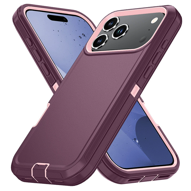 Shockproof 3in1 Otter Armor Belt Clip Box Phone Case for iPhone 17 Pro Max 17 Air 16 15 14 Plus 13 12 11 Full-Protect Cover