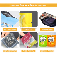 Sachet Doypack Personnalisable en Plastique Mat avec Texture Luxe en Feuille d'Aluminium pour Emballage de Noix, Pistaches et Fruits Secs Frais