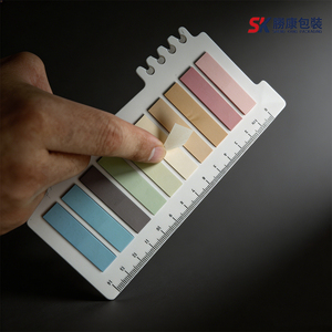 แท็บกั้นหน้ากระดาษแบบมีกาว 10 สี พร้อมไม้บรรทัด SK - Product Image 1