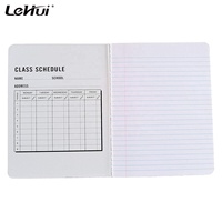 2025 populaire 9-3/4 "X 7-1/2" large horaire de classe hebdomadaire ligné et tables de Conversion de multiplication cahier de Composition