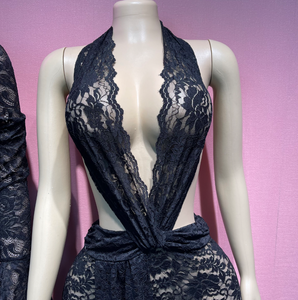 क्लाक नई महिला ठोस क्लब एक-टुकड़ा सेक्सी खोखले बैकलेस बॉडीसूट लेगिंग - Product Image 3