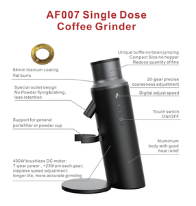 Moulin à café à dose unique Amalfi <span class=keywords><strong>AF007</strong></span> 64 mm |   Moteur à courant continu sans balais |   Fabrication directe OEM/ODM - Product Image 6