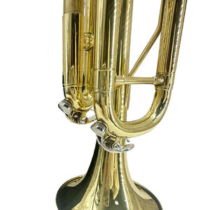 <span class=keywords><strong>Trompeta</strong></span> Bb Profesional de Latón con Lacado Dorado de Buena Calidad Marca Boult, Instrumento Musical de Viento Metal - Product Image 6