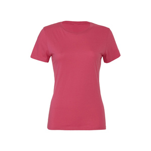 Minimalist Solid Cotton Poly Blend Women's T Shirt No Logo Clean Finish <b>Neutral</b> Tones Custom Embroidery Screen <b>Print</b> Ready Priva - Product Image 1