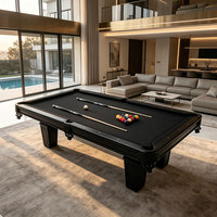 Mesa de Billar Profesional Personalizada, Pizarra de 25 mm, Marco de Madera Maciza, Tela de Lana Plegable de Goma, para Bar, Club, Hotel, Sala de Juegos TP-Z929