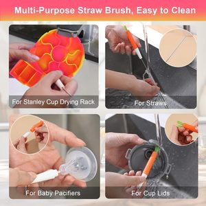 Estante de secado de silicona suave para vasos Stanley y biberones, soporte portátil de viaje para secar vasos - Product Image 5