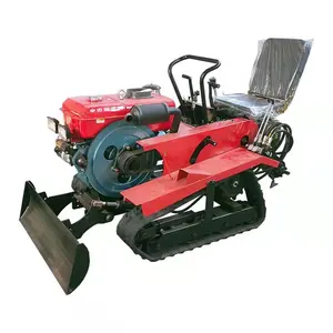 Timone e bulldozer rotanti per mini trattore cingolato da 25 cv per fattoria e giardino