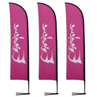 Drapeaux de plage Drapeaux de plumes
