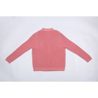 Cárdigan Casual de Moda para Mujer, Personalizado OEM, Corte Regular, Mangas Largas, Cuello en V, Diseño Sólido, Tejido de Poliéster Antipilling