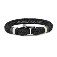 Bracelet avec fermeture en Nylon coloré, 1 pièce, Design classique de haute qualité, fermeture en métal