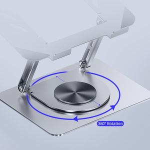<span class=keywords><strong>Support</strong></span> pour ordinateur <span class=keywords><strong>portable</strong></span> ergonomique, base rotative à 360° ° Hauteur réglable, idéal pour le bureau et la maison. - Product Image 4