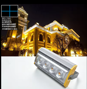 Lampes solaires de jardin extérieures étanches IP67 cob commercial usage général en aluminium projecteur LED de scène - Product Image 2