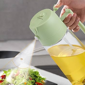 ガラスキッチンオリーブオイルスプレーボトル食品グレード噴霧オイルボトルエアフライヤー家庭用調理器具 - Product Image 2