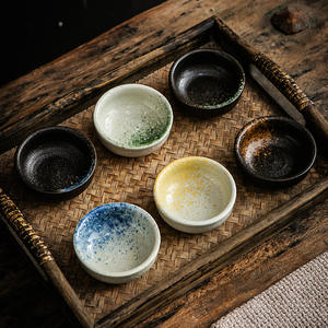 Plato Redondo Pequeño de Cerámica para Salsa de Soja Japonesa, Tazón para <span class=keywords><strong>Sushi</strong></span>, Vinagre, Condimentos, Uso en Izakaya, Venta al por Mayor - Product Image 3