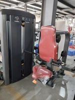 Machine à dips assis en acier pour salle de sport, idéale pour la musculation et l'entraînement de force, avec sélection de charge par broche