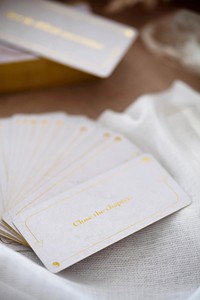 Cartes d'affirmation personnalisées pour la <span class=keywords><strong>santé</strong></span> mentale, la motivation, l'autosoins, l'amour et la gratitude - Dorure à chaud <span class=keywords><strong>Tarot</strong></span> - Product Image 3