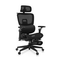 Chaise de bureau ergonomique intelligente Yazhi avec support lombaire en maille moderne, ajustement dynamique de la taille, confortable pour une assise prolongée, repose-pieds