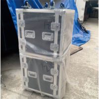 Roues silencieuses monocouche Armoire d'amplificateur 12U à double porte pour l'installation et le stockage de matériel