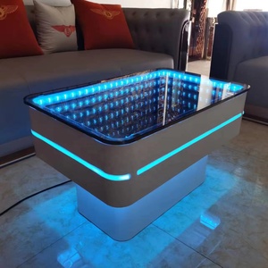 FUSLITE Infinity Mirror Light Table - RGB LED Coffee Table With 3D Illusion For Living Room & Bedroom - View #12