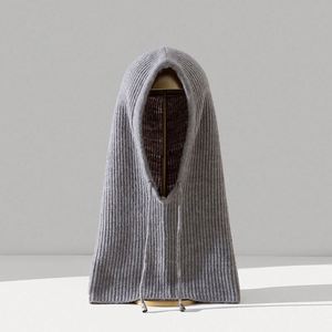 2025 Autumn Winter Unisex Balaclava Cap Scarf Wool Warm Pullover Knitted <b>Hat</b> - Product Image 6