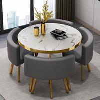 Ensemble de table et de chaises rondes créatives, bureau de réception minimaliste pour café, salon de thé, salon