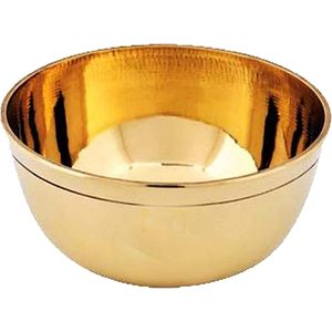 PARIJAT Handicraft Medium Size Brass Mixing Bowl <b>Egg</b> Beating Salad Serving for Kitchen <b>Decorative</b> Candy Serving Bowl - Product Image 1