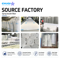 Filtre de plafond F5 pour cabine de peinture à peinture aqueuse, cycle de 60 à 70 %, largeur personnalisée OEM, approvisionnement direct usine, anti-humidité