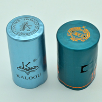 Échantillon gratuit Impression du logo personnalisé Tequila Spiritueux Liqueur Whisky Bouteille de vin Capsule plastique en aluminium