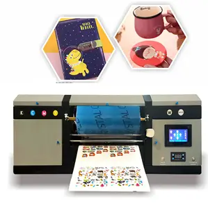Crystal labels Machine Printer Small size Uv Dtf Sticker Printer For Aluminum And Iron Products