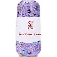 Silk Joy Blended Yarn Factory Wholesale 3+6 Hand-Knitted Yarn Spool with Large & Small Sequins Cross-Border Yarn Ball