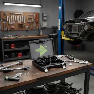 ชุดเครื่องมือช่างมืออาชีพ FG 632/S9 ชุดหัวต่อแบบ Ratchet 9 ชิ้น สำหรับซ่อมแซมยานยนต์ - Product Image 3