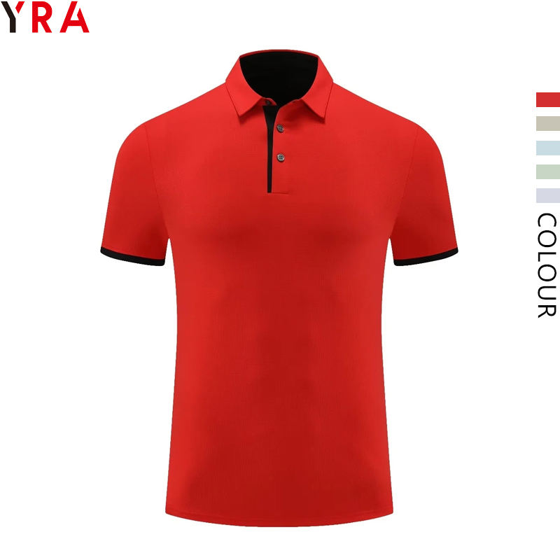 High Quality 100% Polyester 160 Gsm Men's Polo Shirts Quick Dry Wholesale  T-shirts for Summer Sportswear