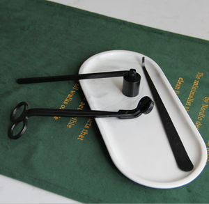 Ensemble de coupe-mèches pour bougies en acier inoxydable noir mat personnalisé, <span class=keywords><strong>kit</strong></span> d'entretien des bougies - Product Image 1