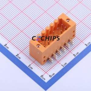 KF2EDGERM-3.5-2*6P Plug-in Terminal Block Bent Lead Through Hole,P=3.5mm Board-to-Board / Socket Closed Screw Fixing 2x6P 3.5mm - Product Image 1