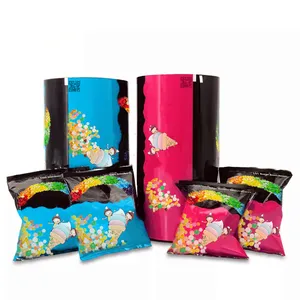 Thermal Sealing Multi Colour Printed Material Laminated Packaging Roll Film For Food Packaging Sachet