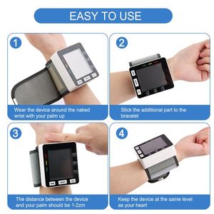 Pulso portátil Monitor de Pressão Arterial com Tela LED recarregável BP Monitor Automático Inteligente Alimentado por Eletricidade - Product Image 5