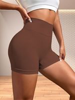 Short de motard pour femme avec compression à haute élasticité et contrôle du ventre Pantalon de sport à séchage rapide Scrunch Butt Booty Lifting avec logo personnalisé